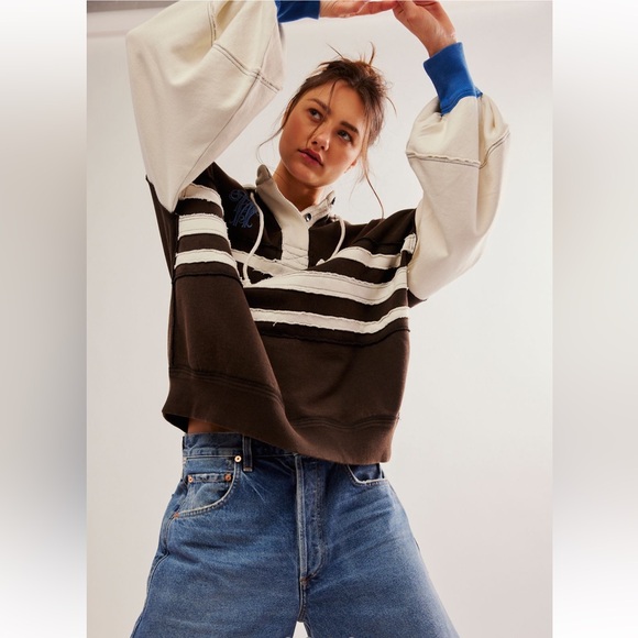 Free People Jeames Rugby Hoodie - Picture 3 of 4